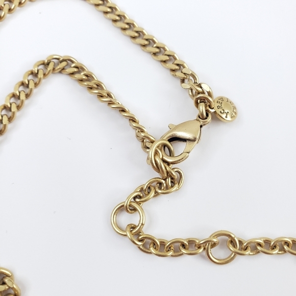 J. Crew necklace pink tassels aurora borealis rhinestones A0302 - Picture 4 of 11